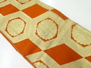 アンティーク　花亀甲模様織出し袋帯（材料）